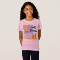 Hello Summer Pink Flamingo Design - Belo Je para M