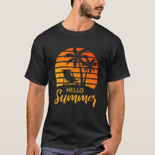 Camiseta Hello Summer Retro Vintage Vacage