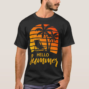 Camiseta Hello Summer Retro Vintage Vacage