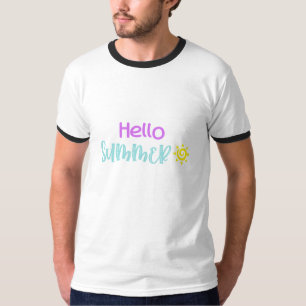 Camiseta Hello Summer Typografia