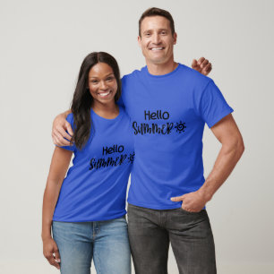 Camiseta Hello Summer Typografia