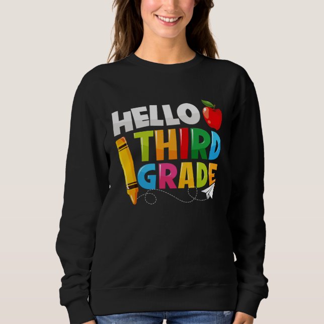 Camiseta Hello Third Grade Back To School 3rd Grade Boys Gi (Frente)