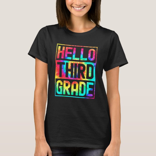 Camiseta Hello Third Grade Back to School 3rd Grade Teacher (Frente)