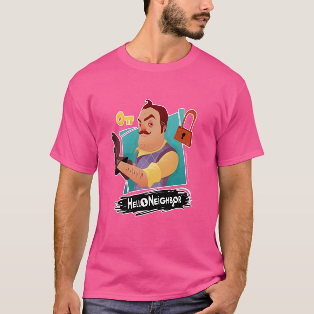 Camiseta Hello Vizinho - Designs Relacionadas a Jogos 1 (Frente)