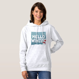 Camiseta Hello Winter Snowman Hoodie