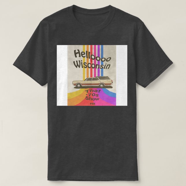 Camiseta Hello Wisconsin (Frente do Design)