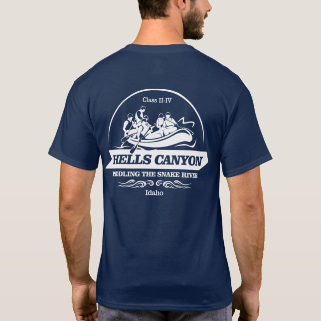 Camiseta Hells Canyon (rafting2) (Verso)