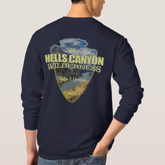 Camiseta Hells Canyon WA (seta) (Verso)