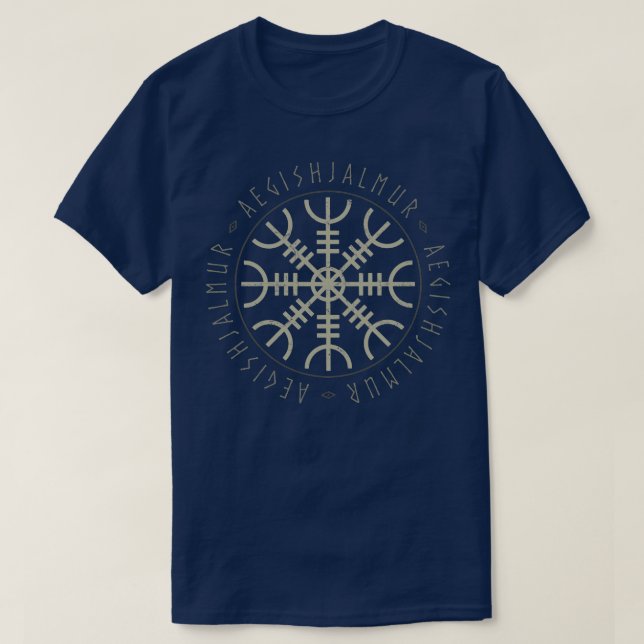Camiseta Helm de Awe Aegishjalmur (Frente do Design)