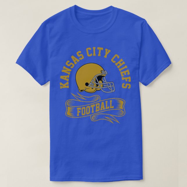 Camiseta Helmet de Retro de Kansas City (Frente do Design)