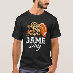 Camiseta Helmet Leopardo Leopardo no Dia Americano de Futeb