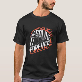 Camiseta | Helmet Motorbike | Gasolina para sempre