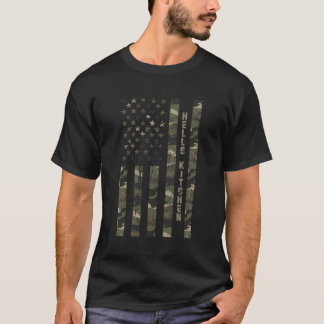 Camiseta Helmut Kitchen Estados Unidos Afastou Camo W Us F