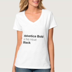 Camiseta Helvetica Bold é a neue Black