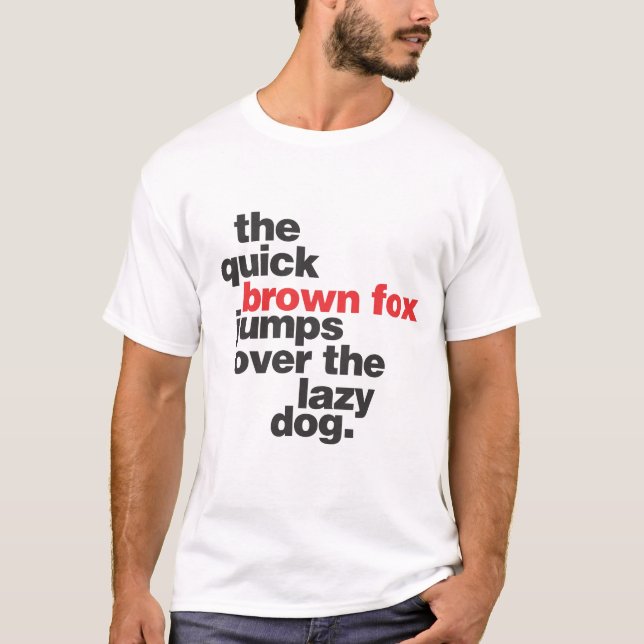 Camiseta Helvética-quickbrownfox (Frente)