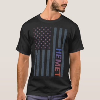 Camiseta Hemet de Sinalizador Americano Gradiente