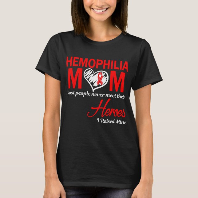 Camiseta Hemofilia Mãe Eu Criei Mina (Frente)