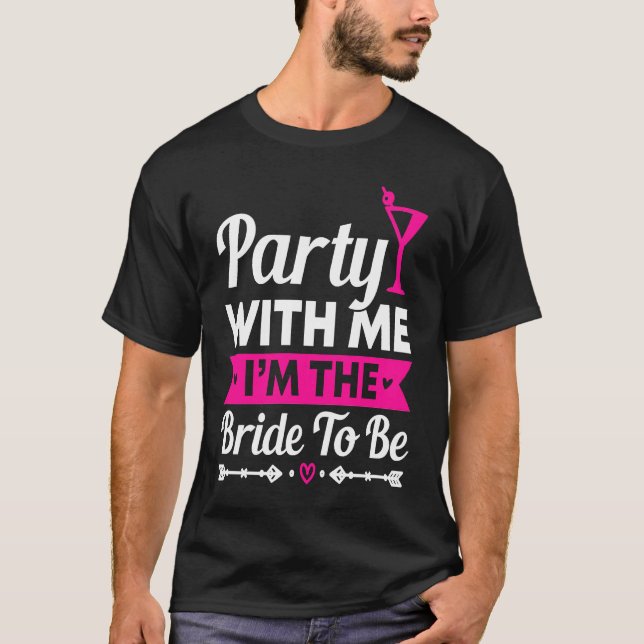 Camiseta Hen Party Wedding Married Bachelor Bride To Be Bac (Frente)