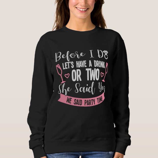 Camiseta Hen Party Wedding Married Bachelor Bride To Be Bac (Frente)