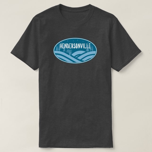 Camiseta Hendersonville Carolina do Norte ao ar livre (Frente do Design)
