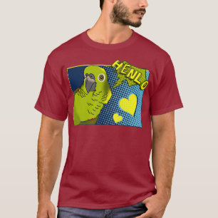 Camiseta Henlo Birb memes Engraçado Comic Amarelo Nápoles