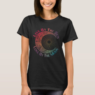 Camiseta Henna Hippie Motto Ao Vivo Pela Lua do Amor Sol Pa