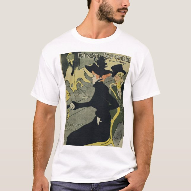 Camiseta Henri De Toulouse Lautrec - Divan Japonês (Frente)