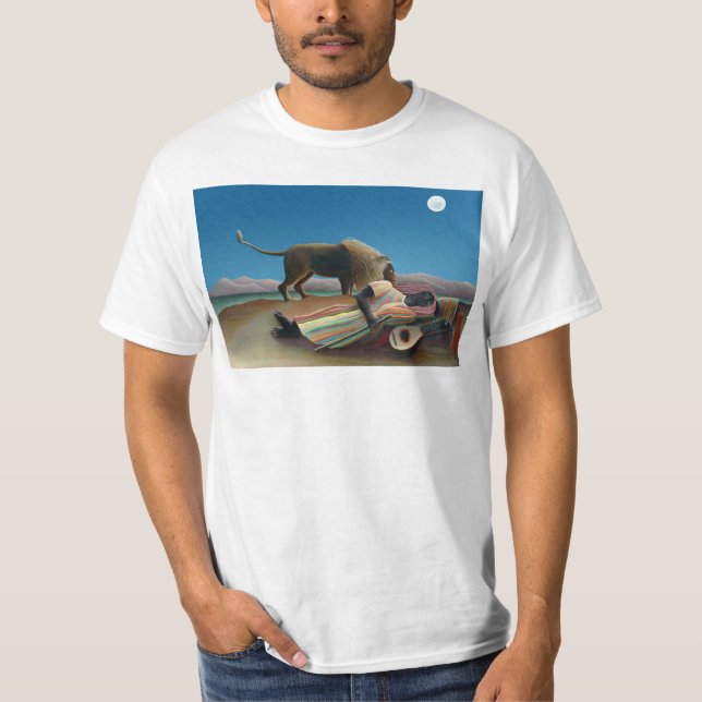 Camiseta Henri Rousseau - A Cigana Adormecida (Frente)