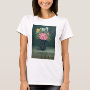 Camiseta Henri Rousseau - Dália e Margaridas num Vaso