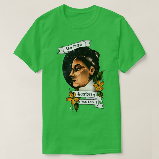 Camiseta Henrietta Swan Leavitt (Frente do Design)