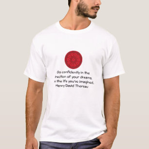 Camiseta Henry David Thoreau Cotação do Sonho Motivaciona