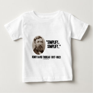 Camiseta Henry David Thoreau simplifica simplifica citaçõ
