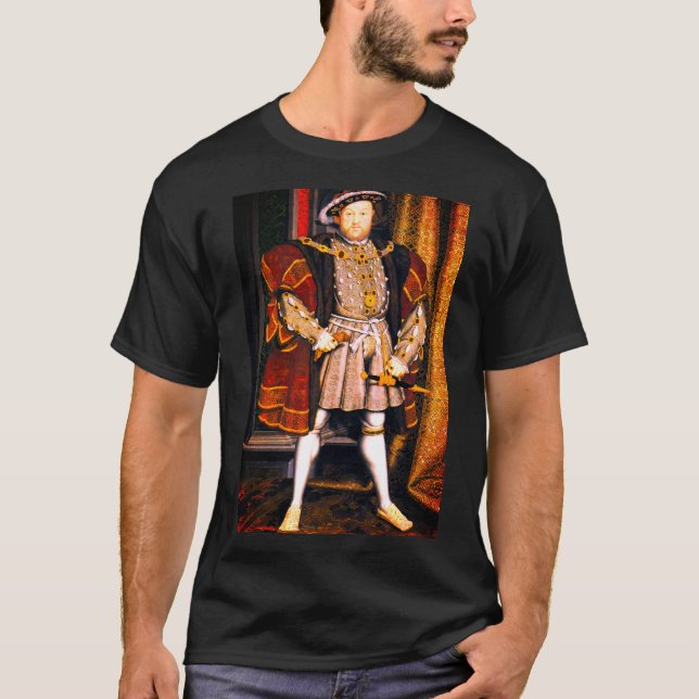Camiseta Henry VIII Tudors História Rei Inglaterra seis Esp (Frente)