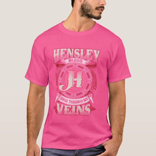 Camiseta Hensley Family Name, Corre Pelas Minhas Veias (Frente)