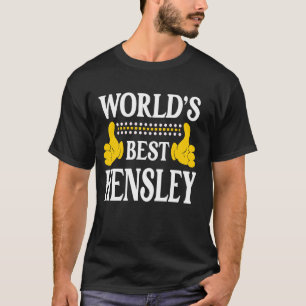 Camiseta Hensley Surname Team Family Best World