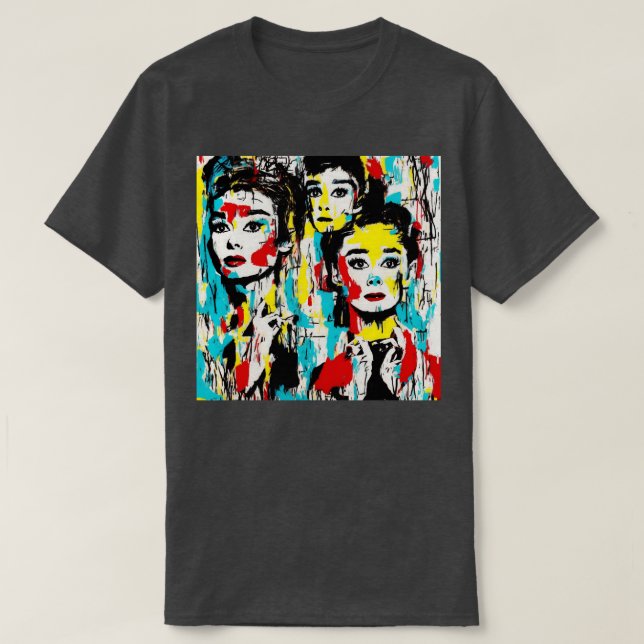 Camiseta Hepburn Audrey (Frente do Design)