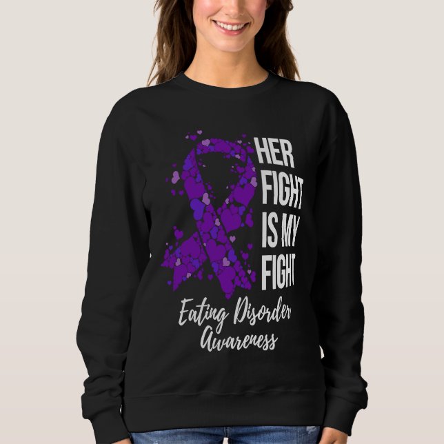 Camiseta Her Fight Is My Fight Eating Disorder Awareness (Frente)