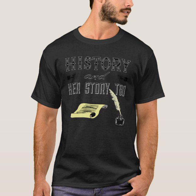 Camiseta Her Story for History major teacher student femini (Frente)