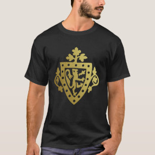 Camiseta Herald Rampant Lion Metálico Medieval