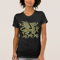 Heraldic Dragon 01 - Khaki