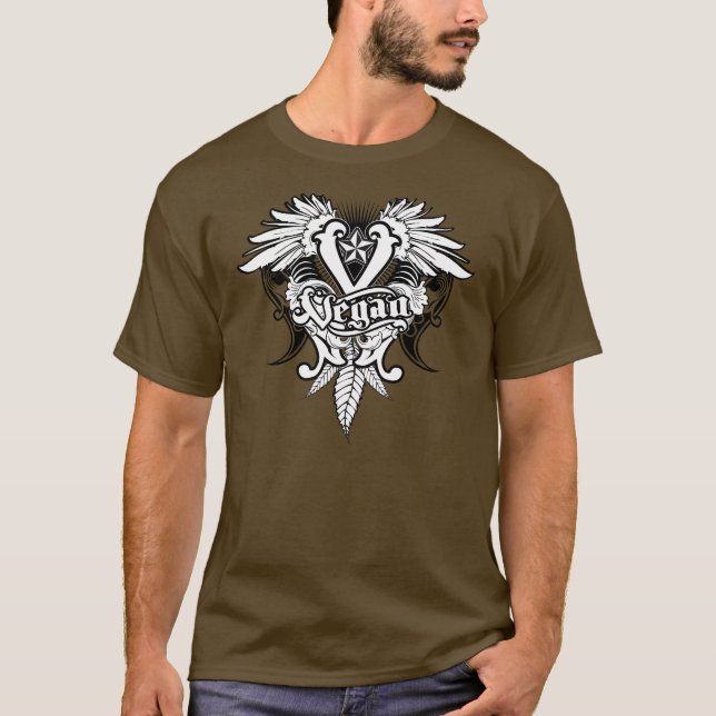 Camiseta Heráldica do Vegan (Frente)
