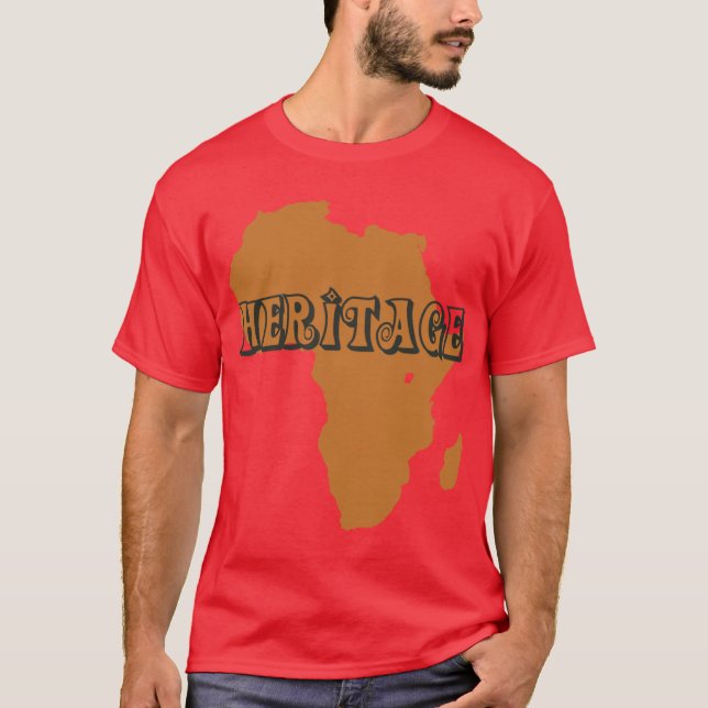 Camiseta herança africana pelo designmueller (Frente)