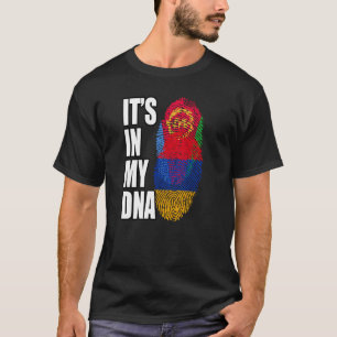 Camiseta Herança Armênio E Eritreia De Sinalizador De Mistu