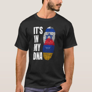 Camiseta Herança Armênio e Israel Misturar DNA Sinalizador