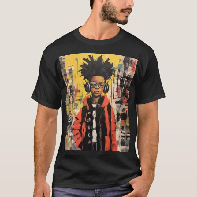 Camiseta herança design de empoderamento negro e resiliênci (Frente)