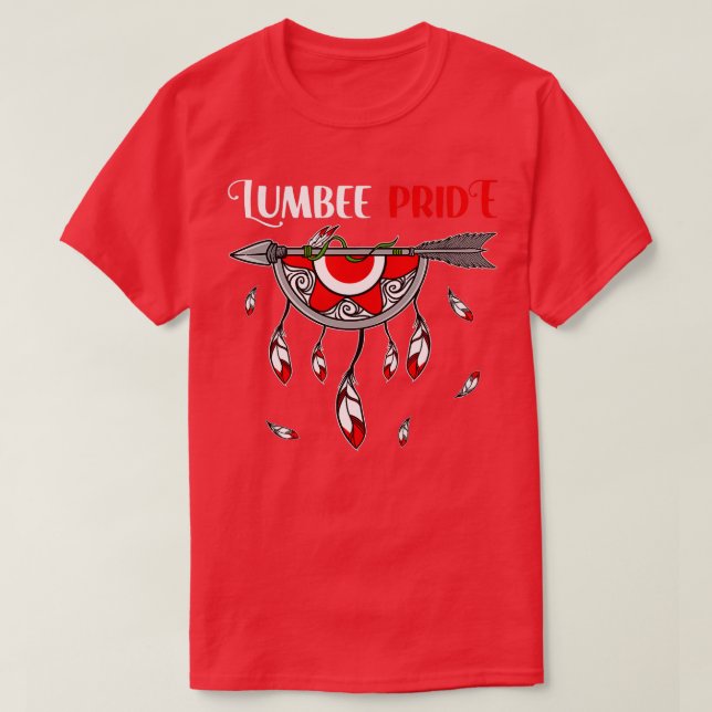 Camiseta Herança do Indígenas do Orgulho Tribal Nativo Lumb (Frente do Design)