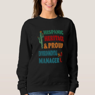 Camiseta Herança Hispânica e Gerente Ambiental Orgulhoso