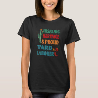 Camiseta Herança Hispânica e Orgulhoso Trabalhador de Quint