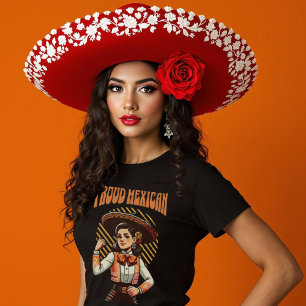 Camiseta Herança Hispânica Mexicana Mariachi