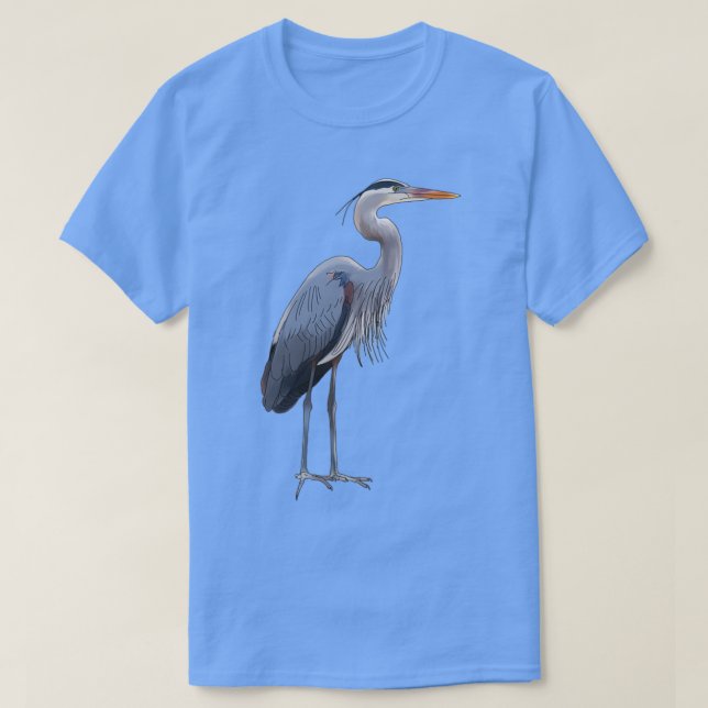 Camiseta Herão Azul excelente 1 (Frente do Design)